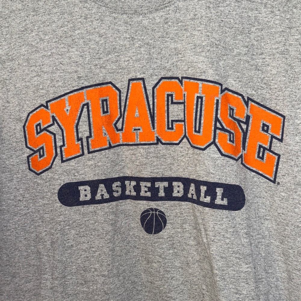 TLC Sportswear Inc.  Syracuse Basketball Gray Short Sleeve T-Shirt Size XL